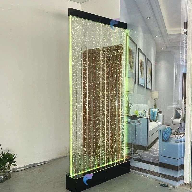 

Настенная панель из акриловых пузырьков с LED-подсветкой, многоцветная, для зонирования помещений.