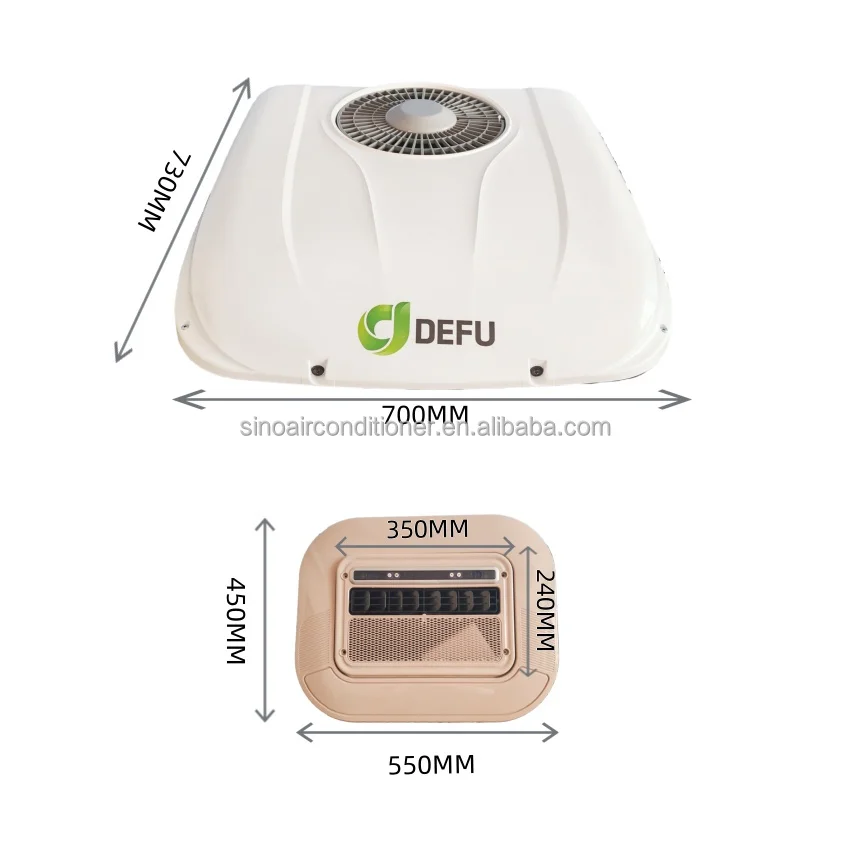 رافعة شوكية كهربائية AC تبريد جرار 12 فولت 24 فولت شاحنة وقوف السيارات مكيف الهواء لمقصورة الشاحنة #2