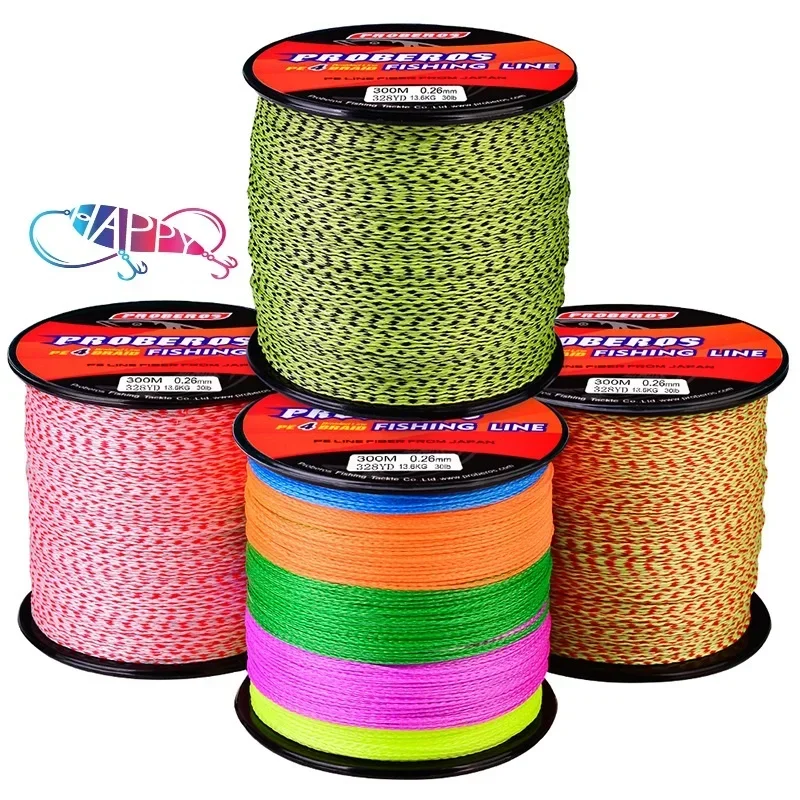 

Fishing Line 4 Stands Braid 6lb-100lb Fishline 300M/328Yards PE Braided Line Multifilamento De Pesca