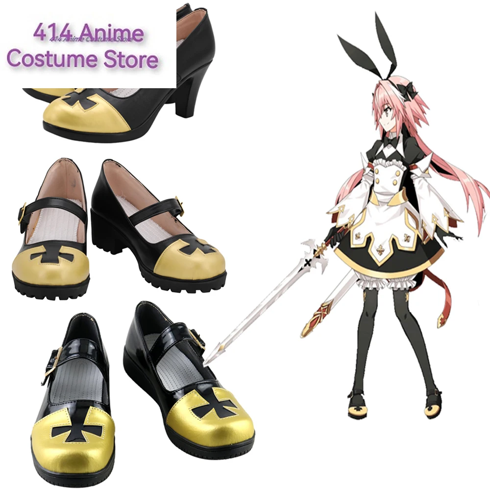 

FGO Fate Grand Order Saber Astolfo Cosplay Shoes Halloween Carnival Custom Made Boots