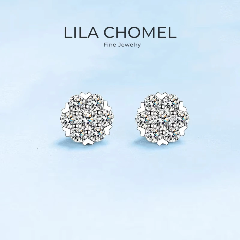 

Daughter Adult's Day Gift Platinum PT950 Stud Earrings Girl Birthday Gift 0.48/1.6CT Moissanite Diamond Valentine's Day WOMEN