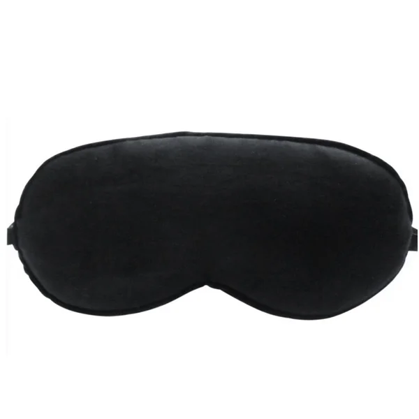 

Black Sleeping Eyeshade Silk Eye Mask Shade Nap Cover Breathable Elastic Band Adjustable Eyepatch Blinder for Rest