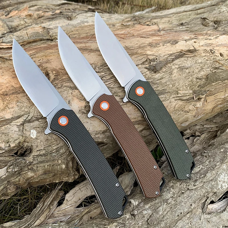 

New EDC Pocket Folding Knife D2 Steel Multipurpose Military Tactical Combat Pocket knives Outdoor Camping Kitchen Knife for Men