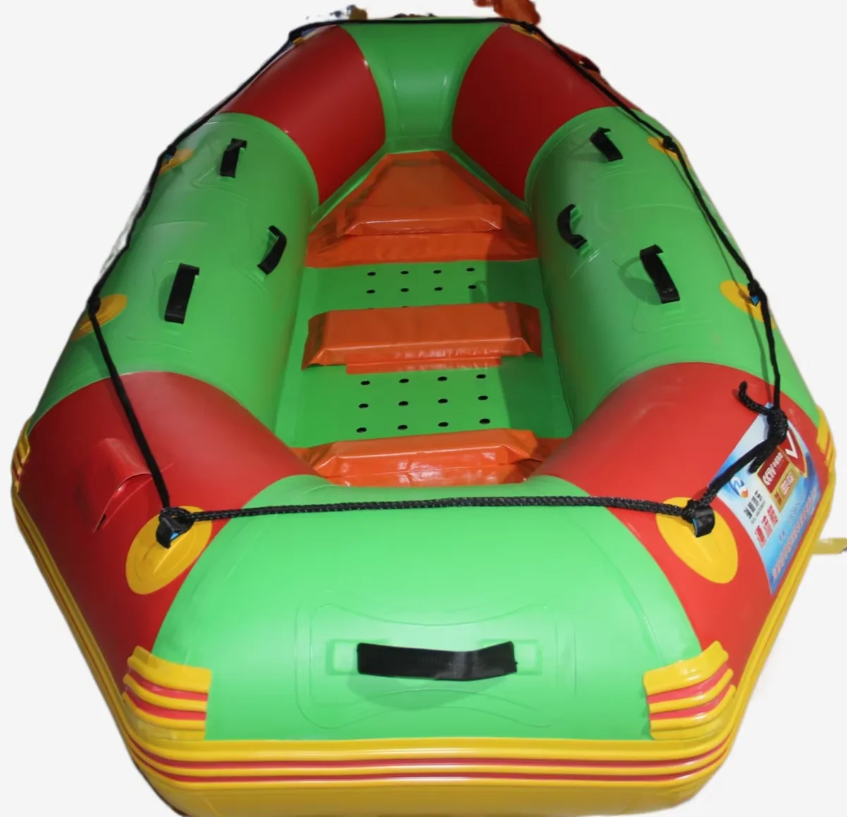 قارب صيد قابل للنفخ، قارب تجديف مطاطي بدون محرك، طوف ترفيهي #3