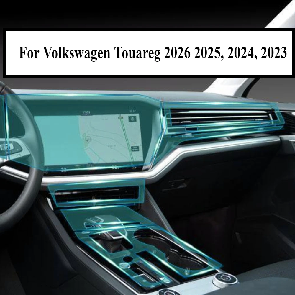 Для VW Touareg 2026 2025, 2024, 2023 автомобильные аксессуары прозрачная ТПУ панель переключения навигации центральная консоль PPF защитная пленка Для VW Touareg 2026 2025, 2024, 2023 автомобильные аксессуары прозрачная ТПУ панель переключения навигации центральная консоль PPF защитная пленка