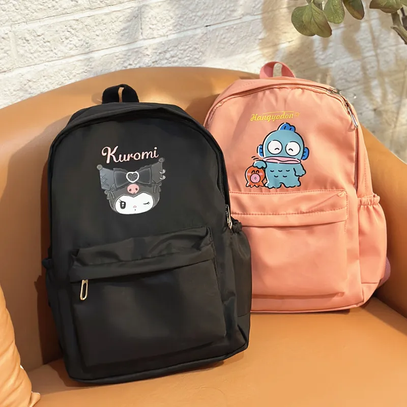 

Sanrio Cute Backpack Kuromi My Melody Cinnamoroll Pochacco Schoolbag Kawaii Japanese Style High Capacity Casual Rucksack Girl