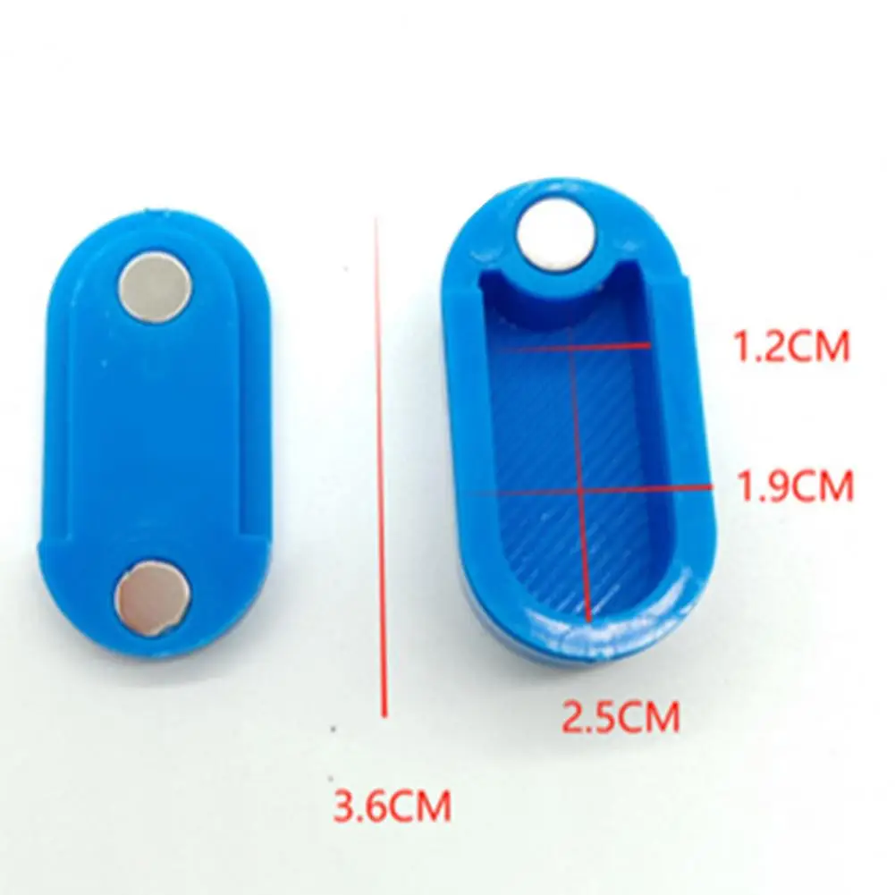 Pill Box Magnetic Slide Design Pocket-sized With Hanging Keyring Hand-assembled Pill Dispenser Case Keychain Mini Pill Holder