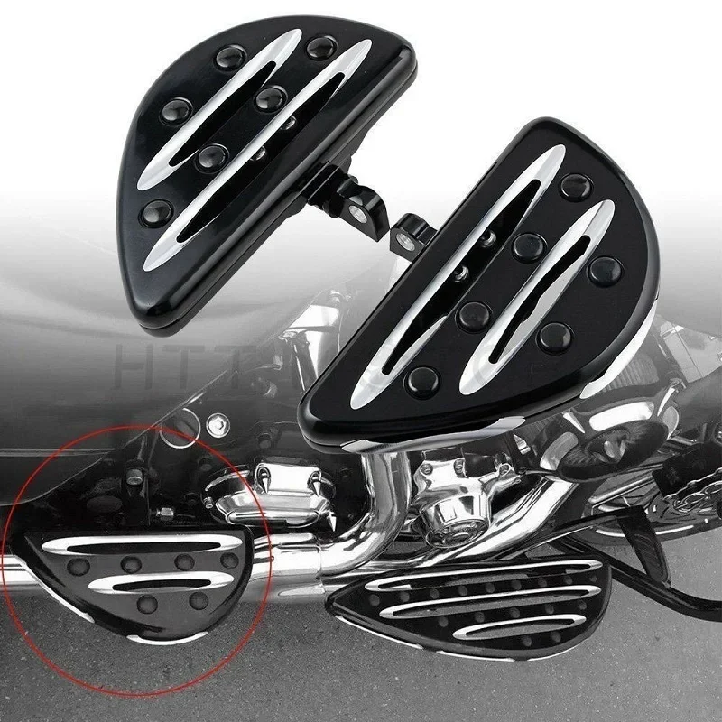

Motorcycle Rear Passenger Stretched Floor Boards for Harley Touring FLST/FLD Electra Glide and 08 Later Models