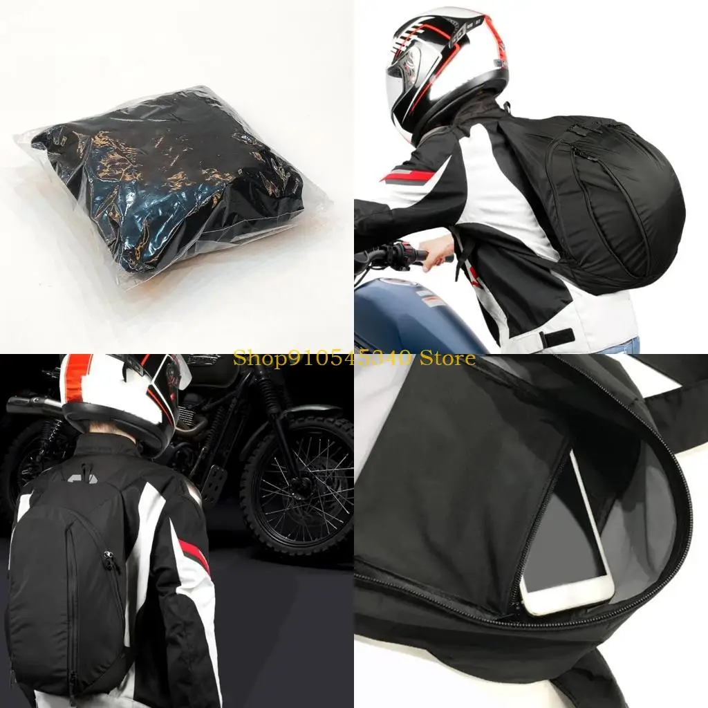 

U2JA Helmets Bag Rainproof Backpack Expandable Motorbike Scooters Helmets Bag Waterproof