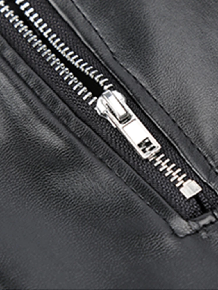 Lautaro printemps automne noir doux Pu cuir jupe plissée femmes taille haute Goth Vintage Style Punk luxe vêtements de créateur 2025