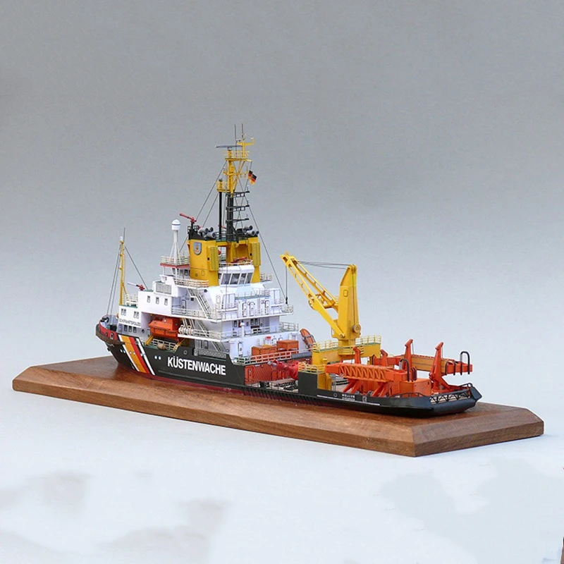 1/250 Küste Wache Überwachung Schiff Papier Modell Handgemachte DIY Spleißen Simulation Schlepper 3D Cube Papier Modell Sammlung Ornamente