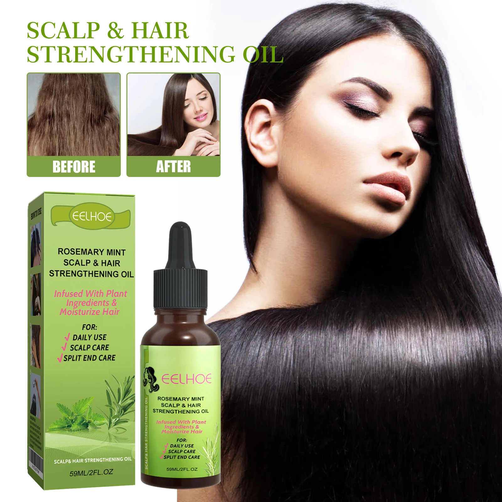 Scalp & Hair Strengthening Oil – main view