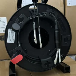 2 core OM3 TPU Armored fiber patch cord 100m120M150m200m250m with PCD235 2C SC LC FC ST Multimode optical 2 fibre jumper outdoor