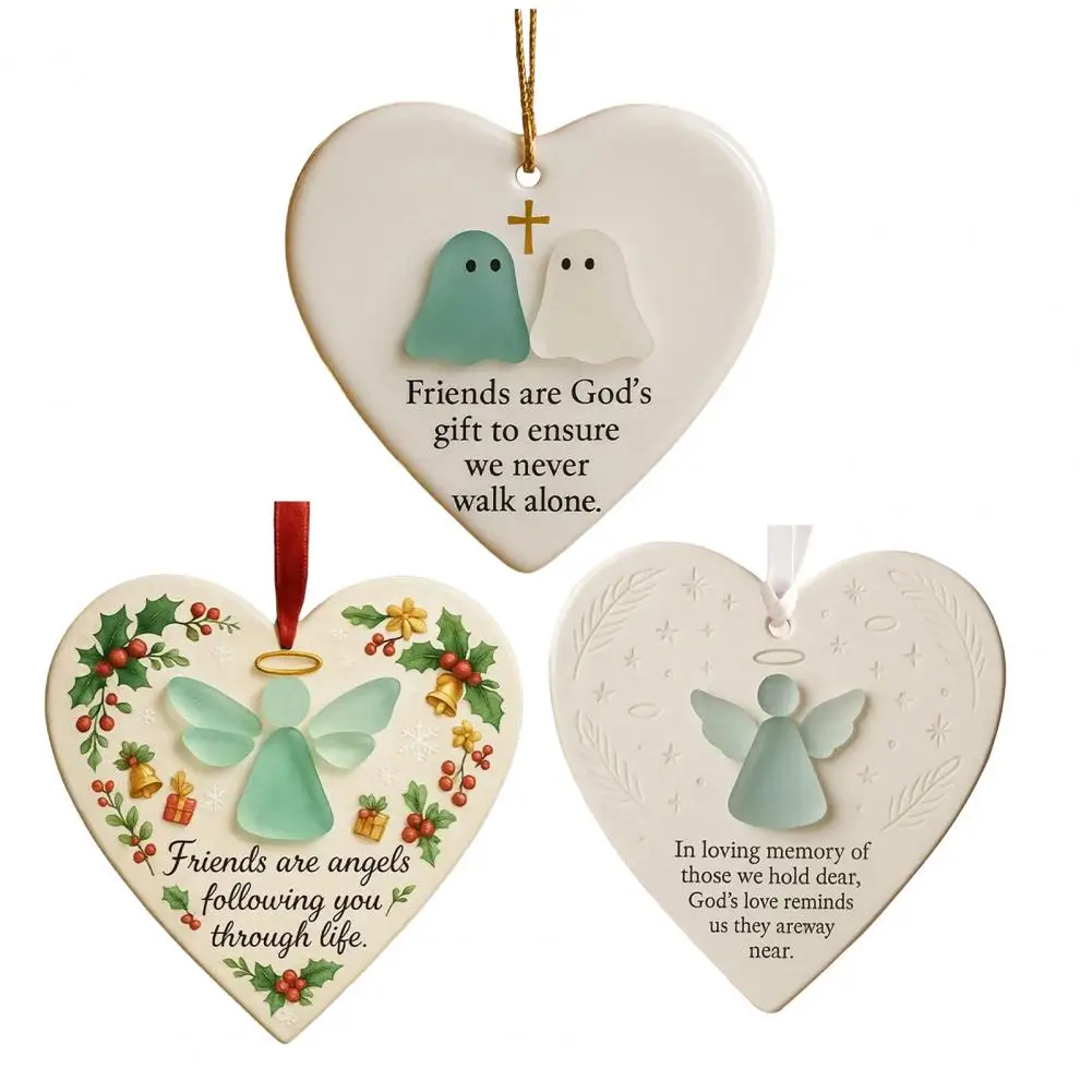 3D Printed Heart Ornament 2025 Hangable Christmas Tree Love Heart Ornament For Window Wall Decoration For Christmas Tree