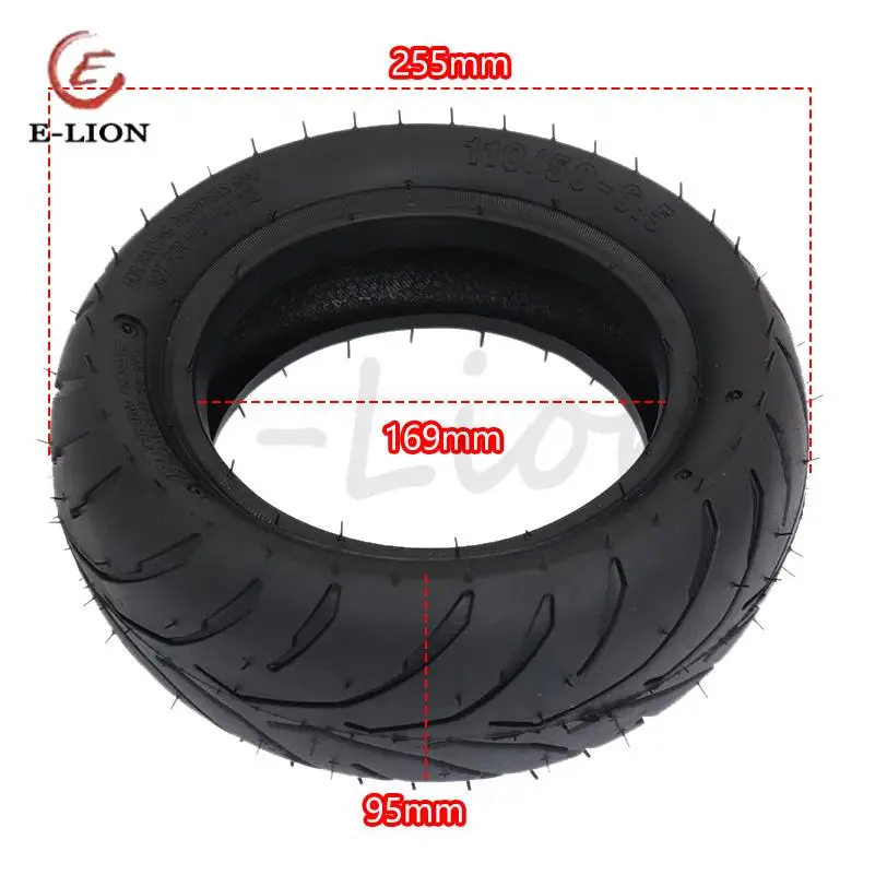 11Inch 110/50-6.5 Rear Tire& 90/65-6.5 Front Tire Bent Valve fits 49cc Mini Dirt Bike e Scooter Mini Moto