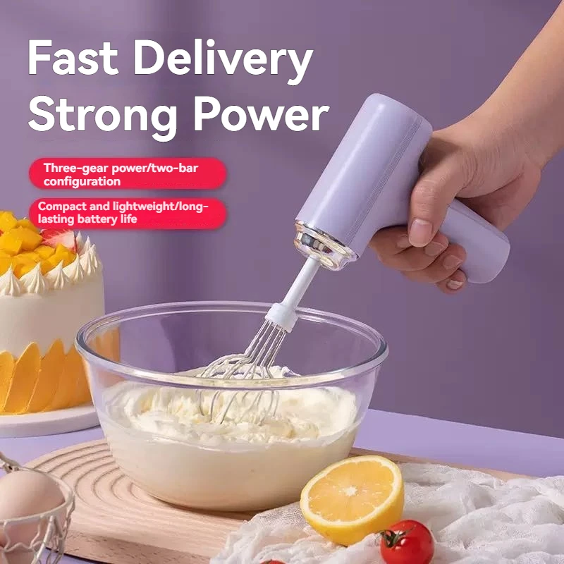 1 PCS Wireless Electric Food Mixer Portable 3 Speeds Egg Beater Baking Dough Cake Cream Mixer Kitchen Tools