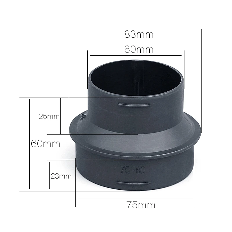 60mm-75mm Heater Ducting Reducer Connector Duct Pipe for Eberspacher