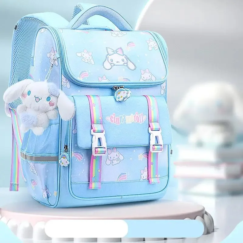 Sanrios Cinnamoroll Anime Cute Large Capacity Children Backpack Schoolbags Student Cartoon Shoulder Bag Travel Gift for Friend