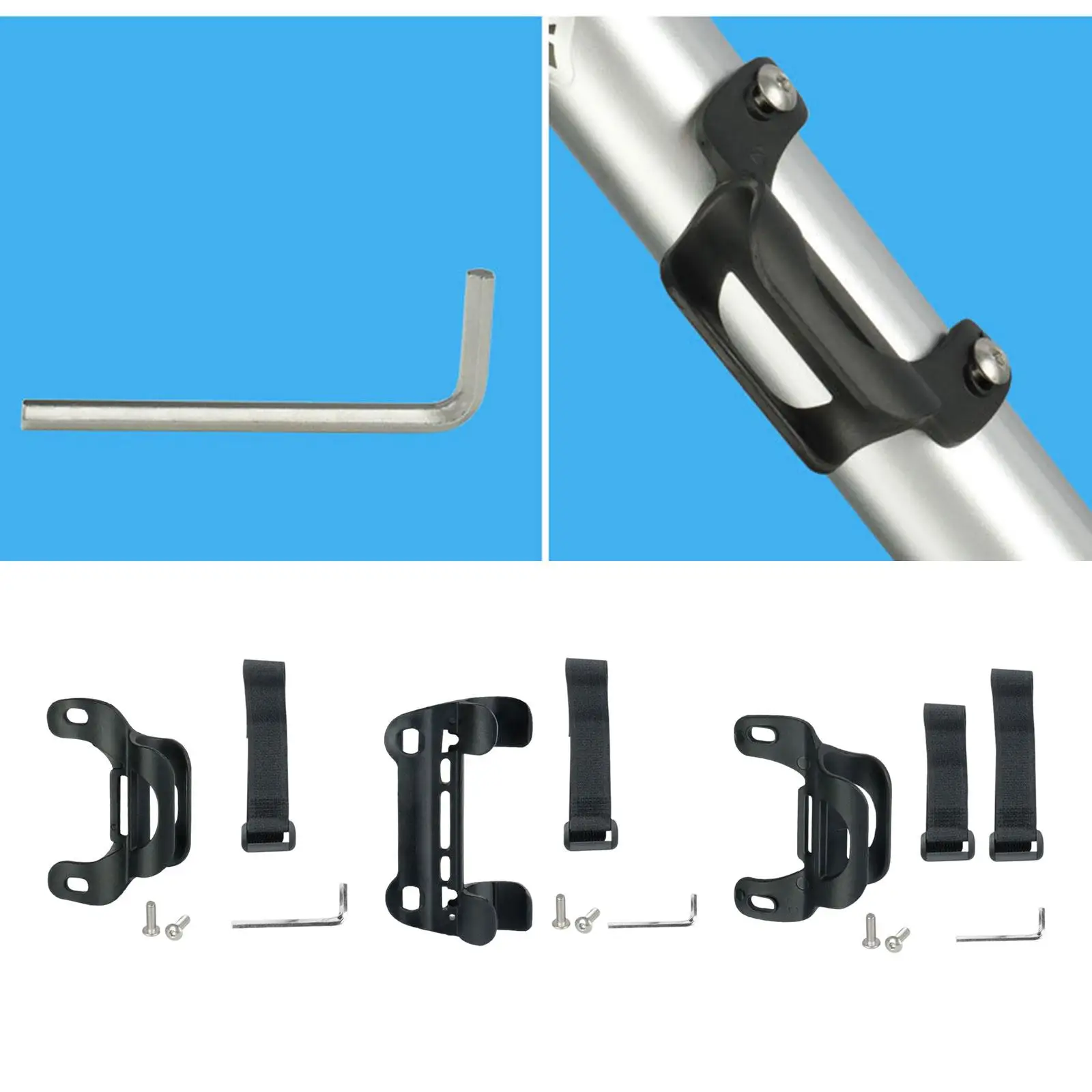 

Bike Air Pump Clip Bracket Portable Fittings Supplies Tool Inflator Mount for