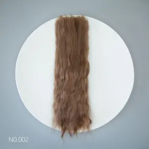 Rein natürlicher Witdiy echtes handgefertigtes Mohair Natural Perücken Curolacolled Haar/wiedergeborenes Puppen/Bryce/OB/BJD/25-30 cm/weich und realistisch/nicht Wasser 8 Hauptverkaufsplatten wiedergeboren - №7