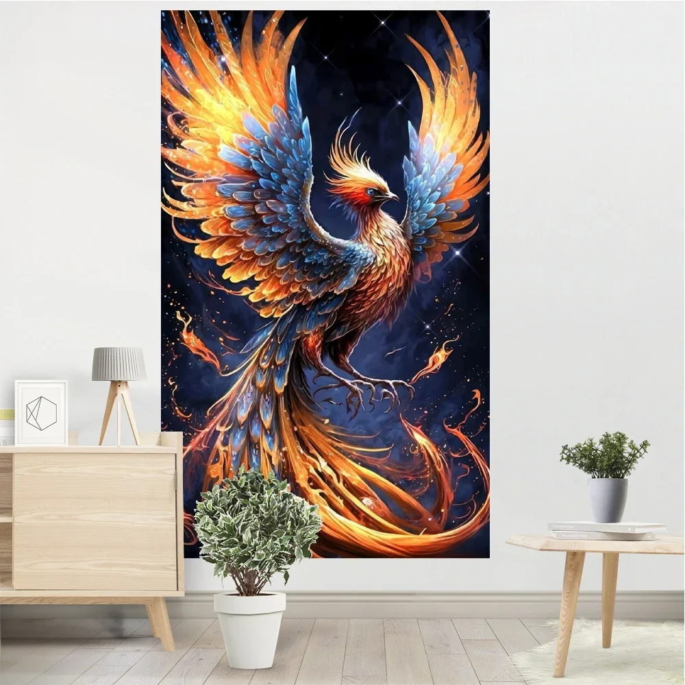 Phoenix Bird Tapestry Mysterious, Noble And Elegant Room Bedside Hanging Decoration