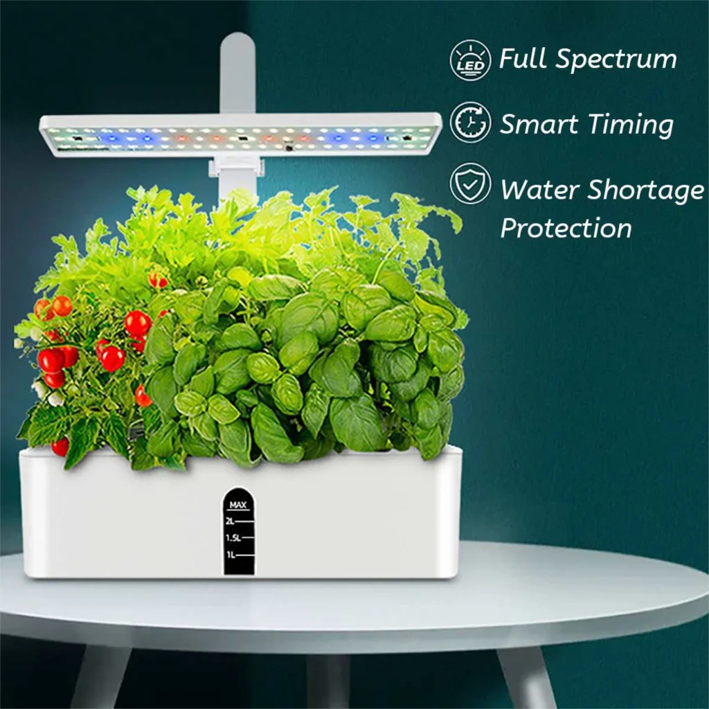 Hydroponics Growing System Automatic Indoor Herb Garden Starter Kit With LED Grow Light Smart Garden Planter For Home Kitchen