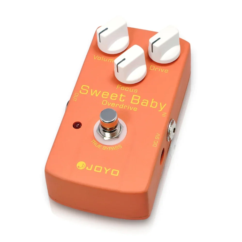 JOYO JF-36 SWEET BABY Overdrive Guitar Effect Pedal Low Gain Overdrive Pedal with Volume/Drive/Focus Knobs True Bypass