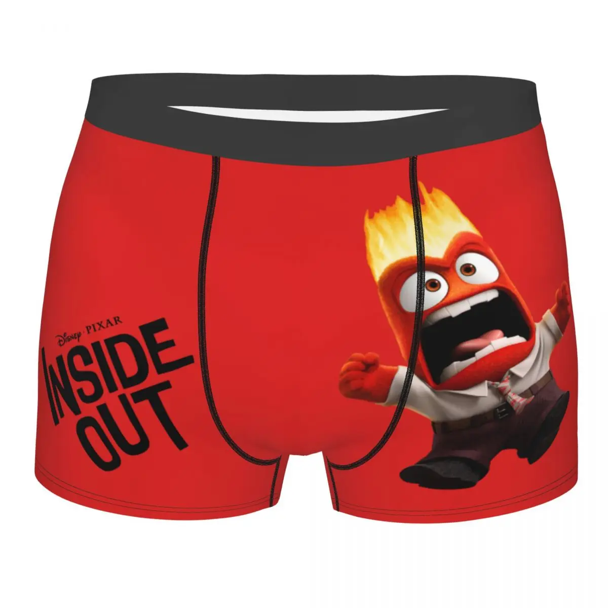 Anger Disney Inside Out Underpants Cotton Panties Men's Underwear Sexy Shorts Boxer Briefs