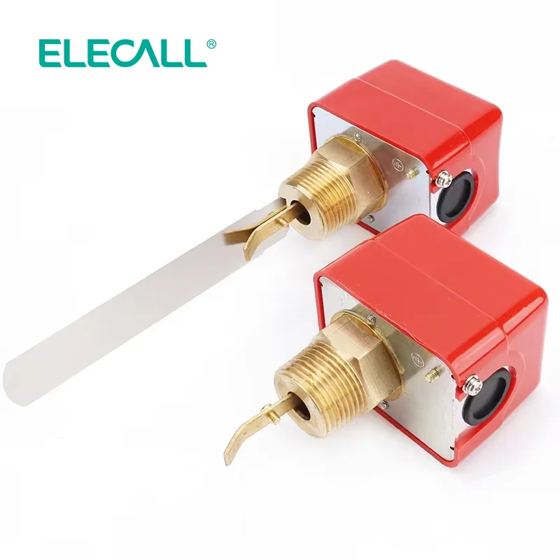 

ELECALL 1pcs Water Flow sensors switch 1" 220VAC 3A Water/Paddle Flow Paddle Water Pump Flow Switch HFS-25
