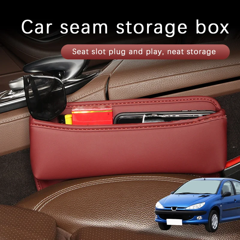 Car Seat Gap Organizer Multifunctional Console Filler Storage Car Interior Storage Bag For Peugeot 206 Car Accessories