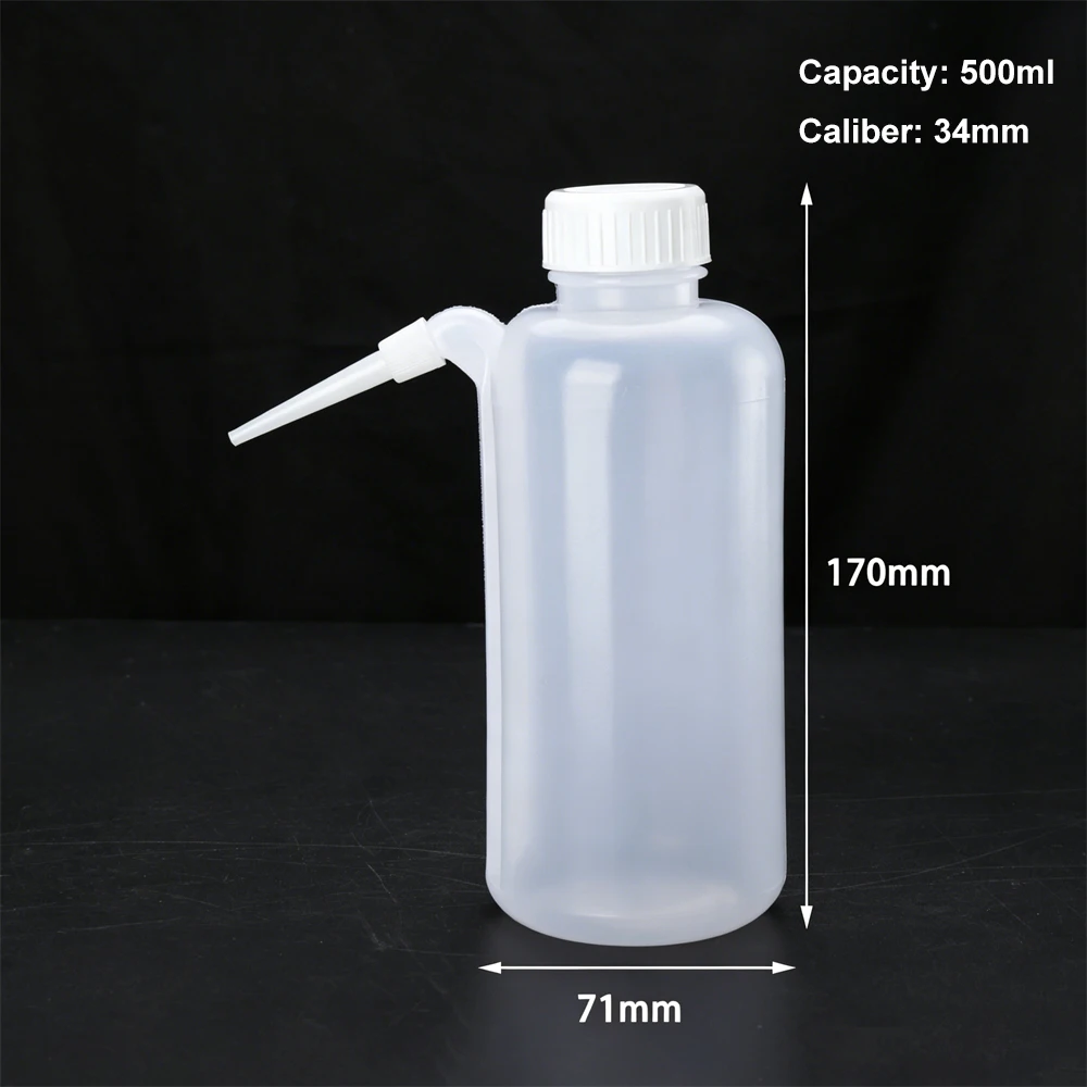 250/500ml Tattoo Rinse Bottle Sterile Squeeze Wash Bottle for Tattoo Aftercare Piercing & Wound Cleaning Medical Irrigation Tool