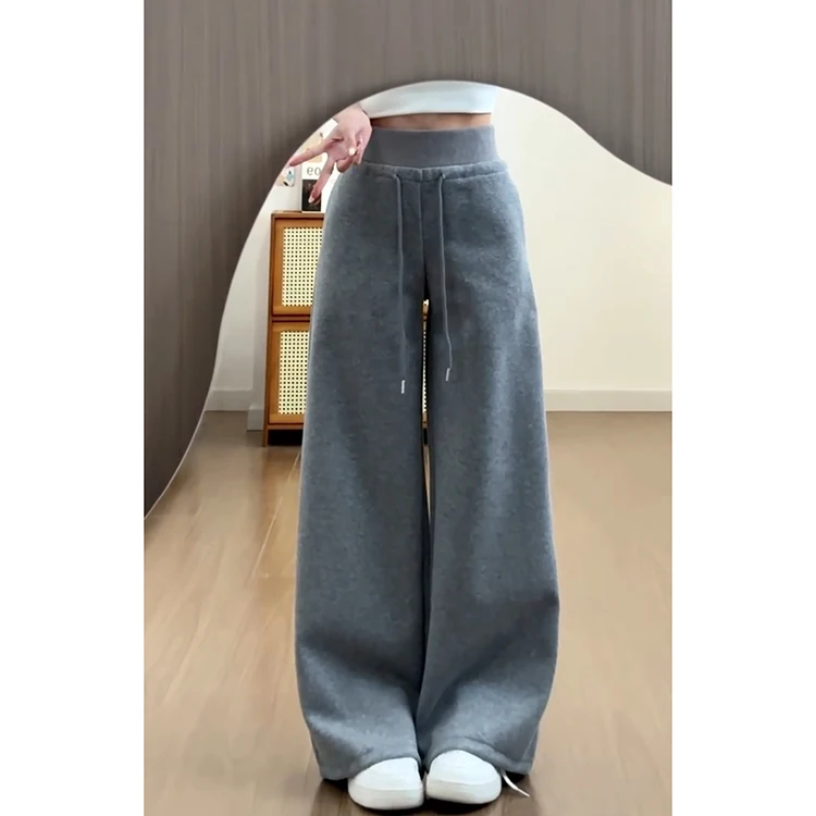 American Sle Hot Girl ey Slim Wide Leg Pants Women's Casual Loose Slimming Drapey Spring Summer 2025 New Sle