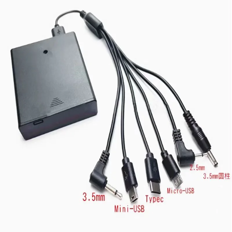 1pcs Safe external power box  backup emergency safe  battery box  6v dead power undervoltage, smart door lock universal