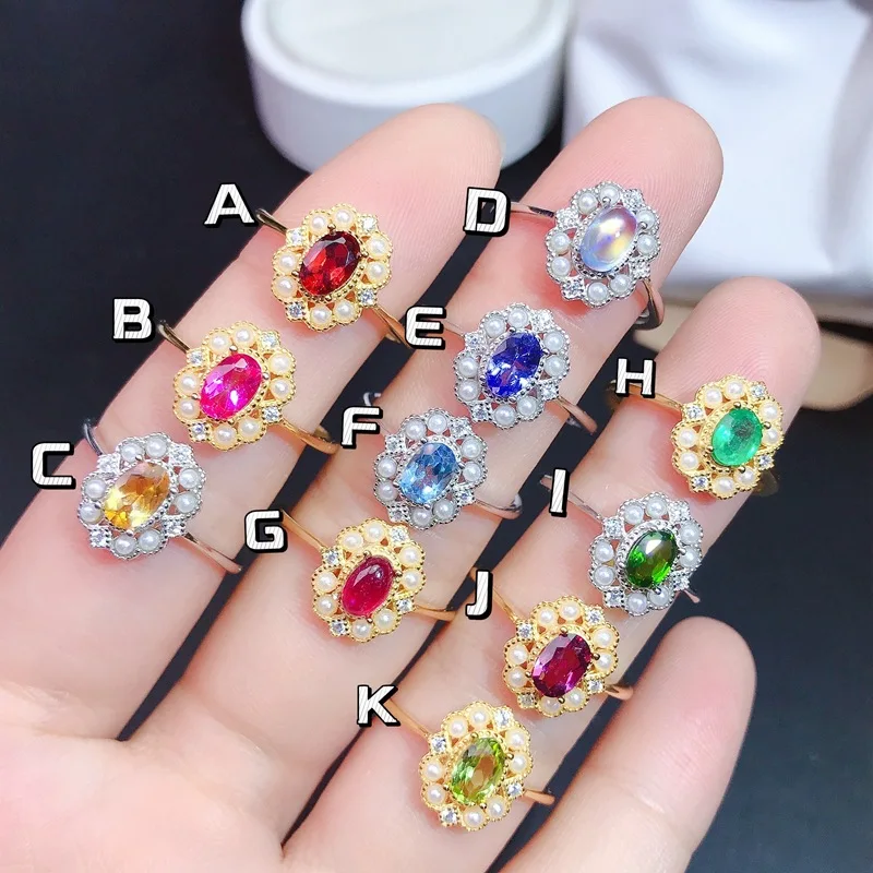 

Рубиновый лунный камень, изумруд, танзанит, диопсид, розовый топаз, магнит, женское кольцо