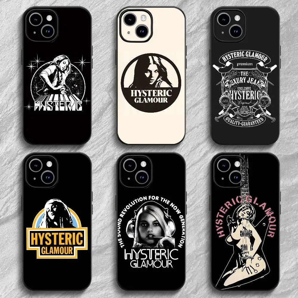 H-Hysteric G-GlamourS Girl Phone Case For 17 12 13 14 15 16Pro Max mini classic Plus strong magnetic attraction