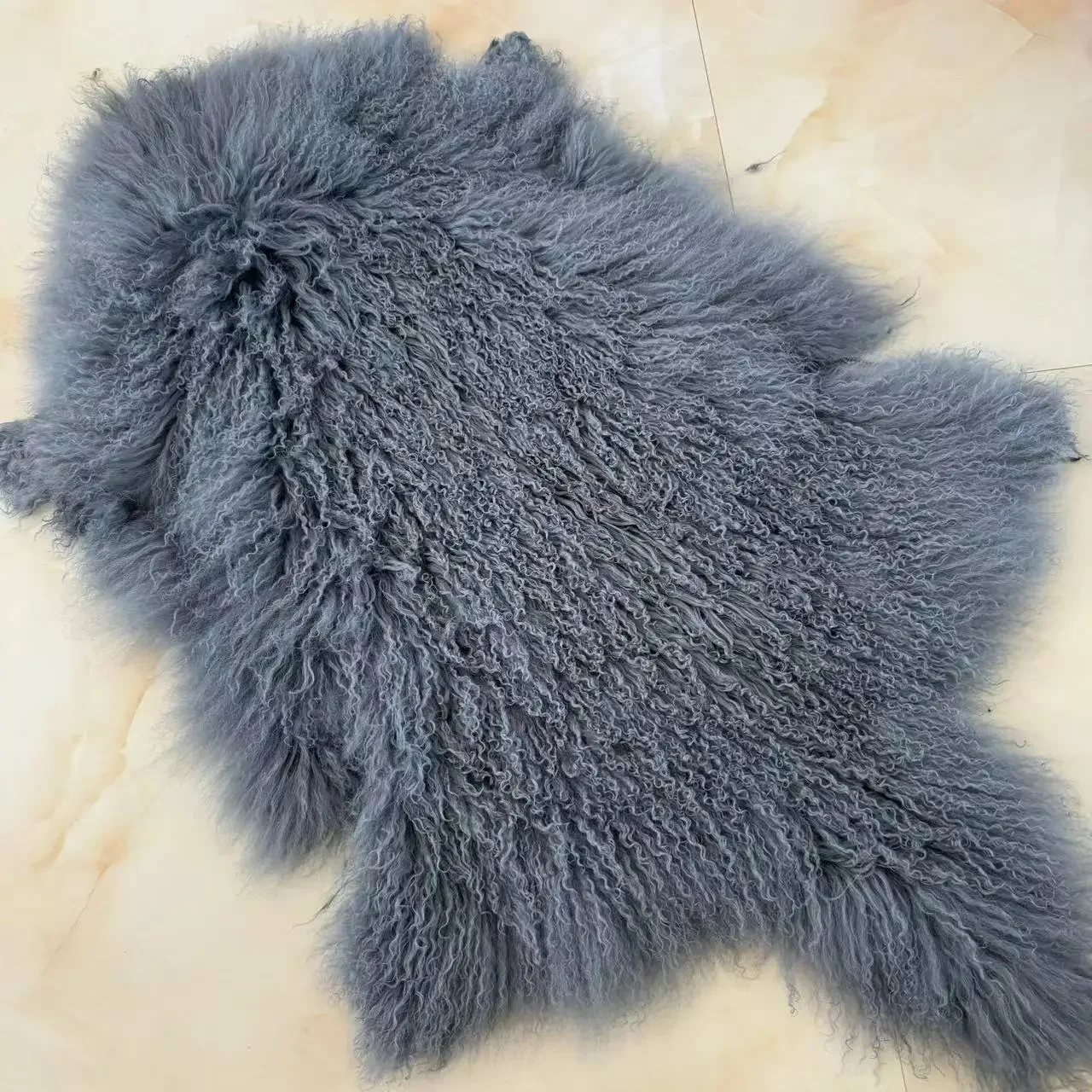 2026 Large Order Tibet Lamb Fur pelt Genuine Mongolian Fur skin Mongolian Sheep Fur pelt