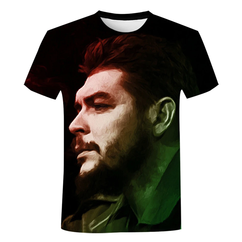 Summer Che Guevara T-Shirts 3D Print Streetwear Men Women Casual Fashion Oversized Short Sleeve T Shirt Kids Tees Tops Clothing