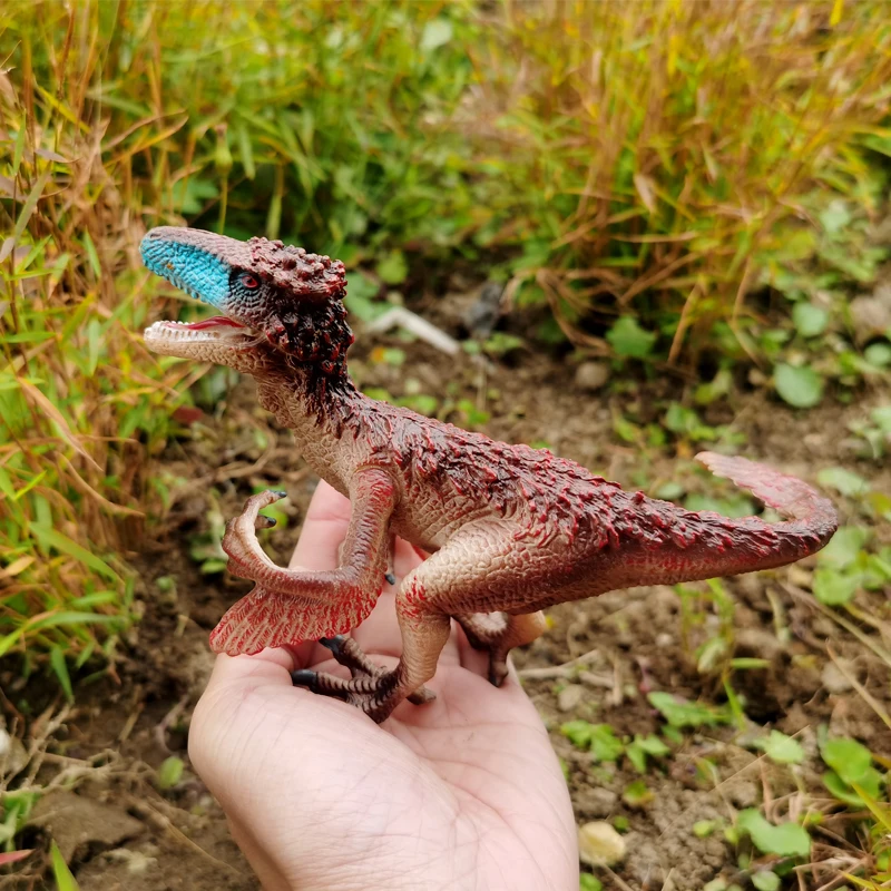 Utahraptor Dinosaur Toy with Moveable Arms Educational Animal Model for Collector, Dinosaur Fanatics, Birthday Gift