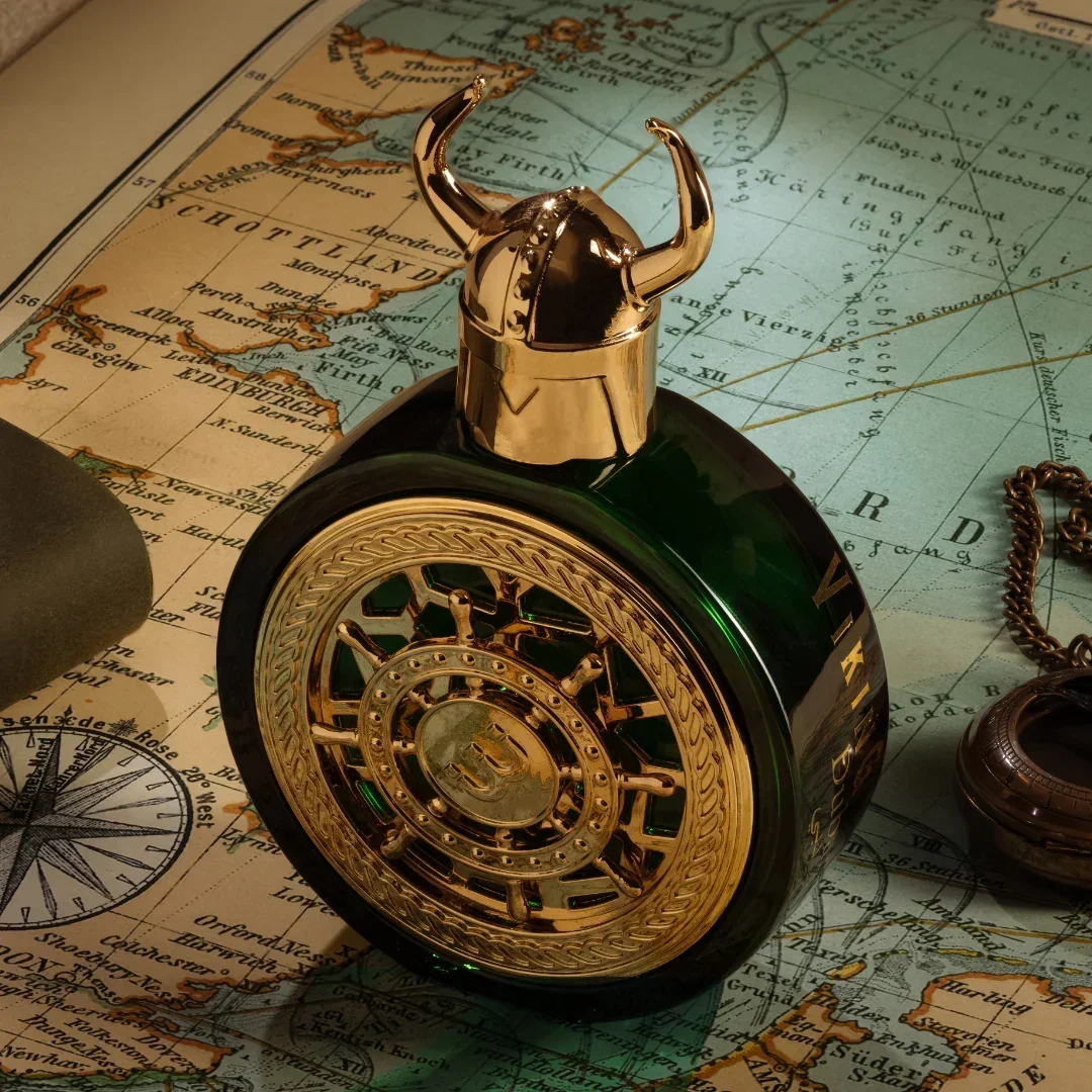 Bharara Viking Dubai Parfum 3.4oz - عطر كهرماني وودي دافئ يدوم طويلاً للجنسين، هدية مثالية للهالوين وعيد الميلاد