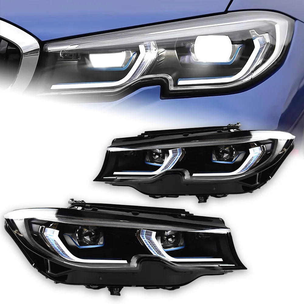 AKD Car Lights for BMW G20 LED Headlight Projector 2019-2021 G28 G80 Head Lamp 320i 325i 330i L335i DRL Signal Auto Accessories