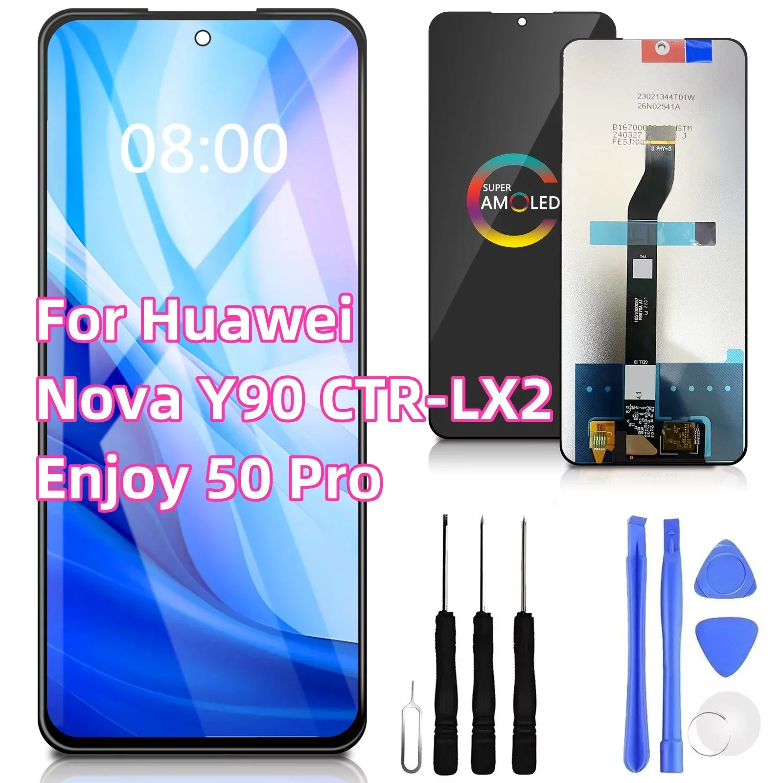 

For 6.7" Original Huawei Nova Y90 CTR-LX2 Screen Display LCD+Touch Panel Digitizer For Huawei Enjoy 50 Pro pantalla Assembly