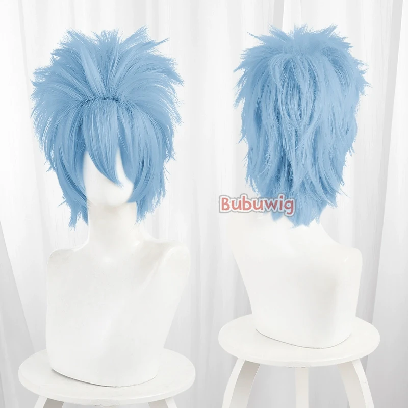 Bubuwig Synthetic Hair 30cm Short Straight Anime Classic Cosplay Wigs 49 Colors Black White Blonde Red Purple Wig Heat Resistant - Image 4