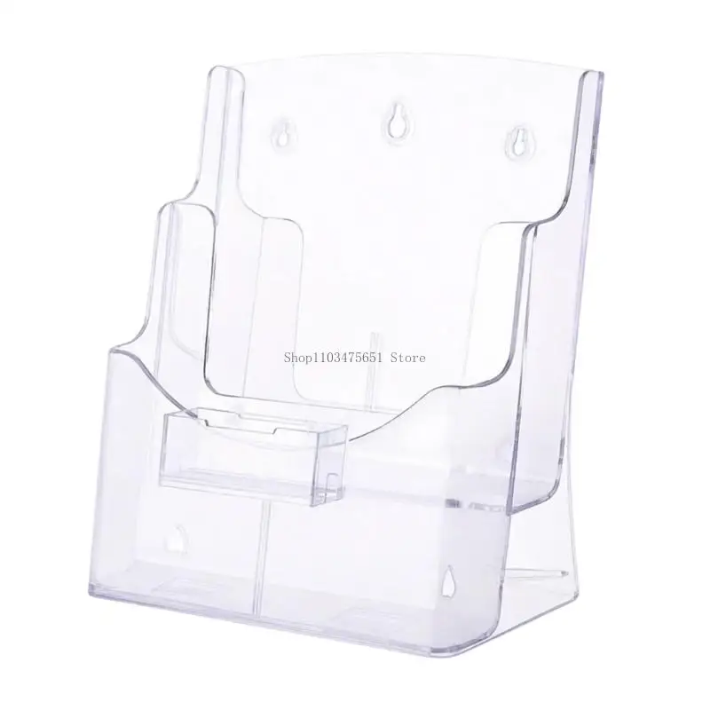  Contemporary Acrylic Bookstand With Spacious Layers To Keep Magazines And Folders In Order