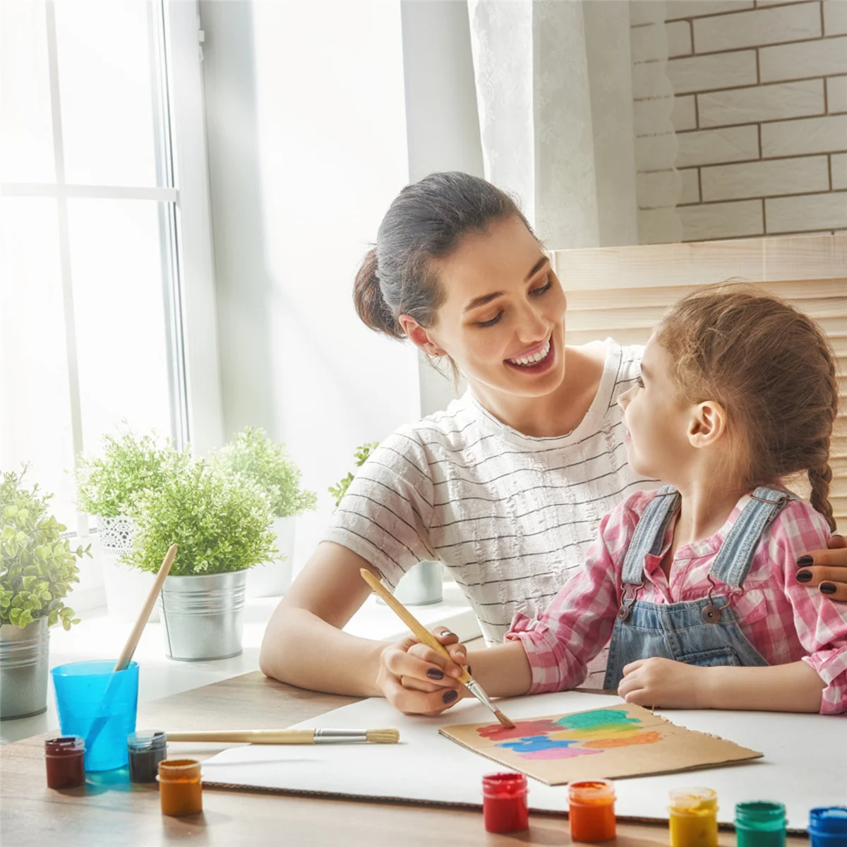 M26K 7 قطعة فرشاة ممسحة للرسم الاكريليك فرشاة التذهيب تنوعا ممسحة فرش متنوعة الحجم فرش الطلاء مجموعة فرشاة الطلاء