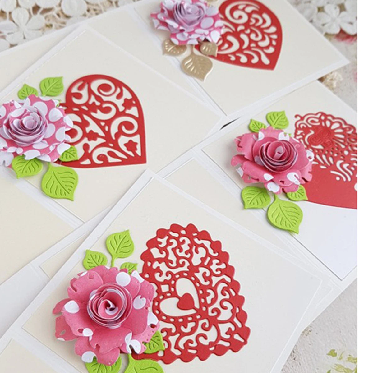 Love Bookmark Greeting Card Cutting Dies Embossing Handicrafts Mold Scrapbook Paper Craft Knife Mould Blade Punch Stencils Dies