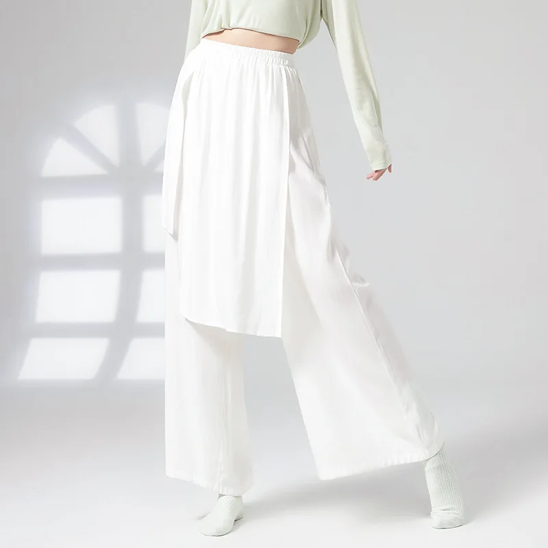 

Брюки для современного танца Элегантные широкие брюки Свободные брюки для китайского танца Новая тренировочная одежда для тела