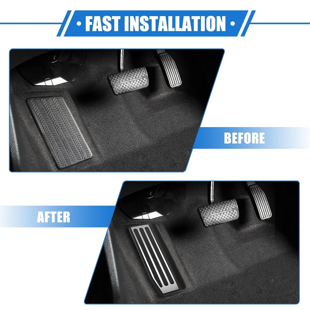 

1pc Car Replaceable Foot Rest Pedal Non-slip Pad Cover Auto Interior Accessories for Land Rover Discovery 5 Range Rover Sport