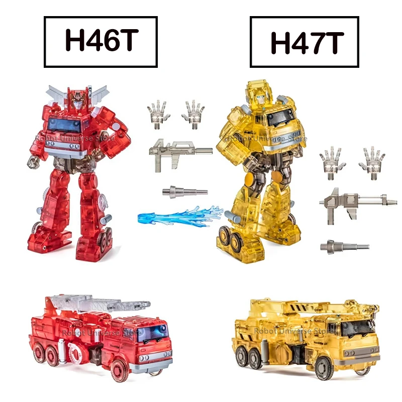 NewAge Transformers NA H46T Backdraft Inferno H47T Daedalus Grapple Transparent G1 Action Robot Toys