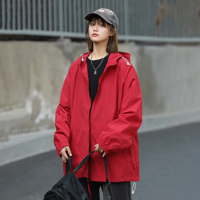 Manteaux de protection solaire pour femmes, randonnée en plein air, ample, grande taille, respirant, vêtements de protection solaire, veste coupe-vent à peau fine, nouvelle collection