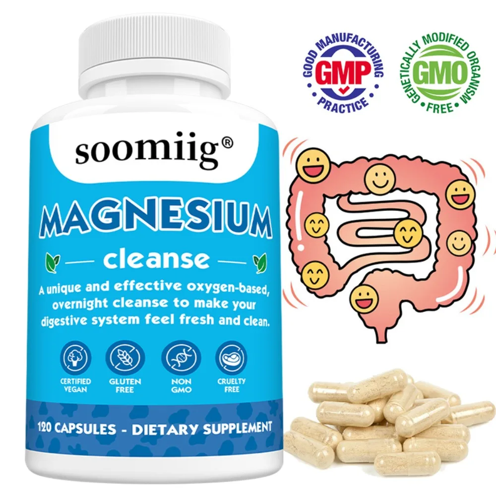 Colon Cleanse & Detox | Occasional Constipation Relief, Stool Softening, & Bloating Support for Men & Women | Magnesium Oxide